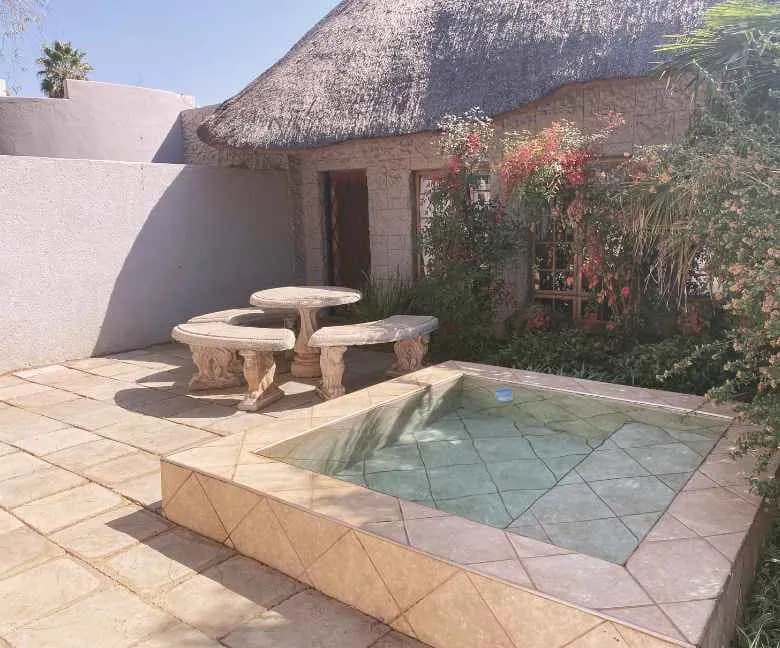 Private splash pool on Executive Room patio