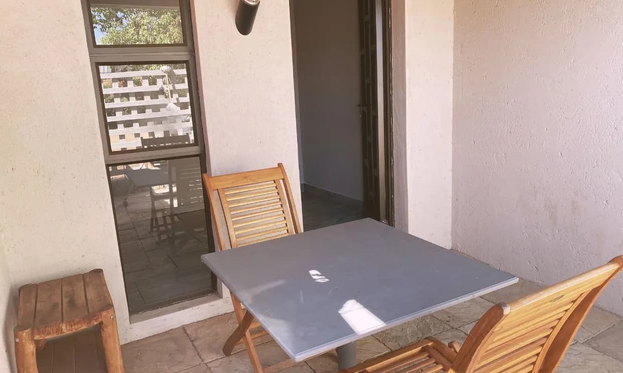 Private patio of Self-Catering Luxury Room